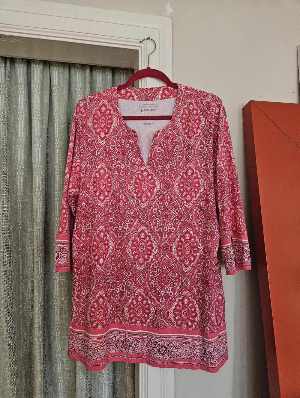 NWOT Coolibar UPF 50+ St. Lucia Tunic Top Shirt Coverup sz XL